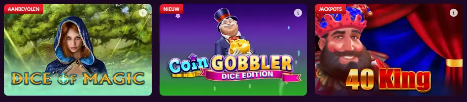 Demo- en gratis modus KING CASINO