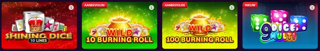 Vergelijking van KING CASINO